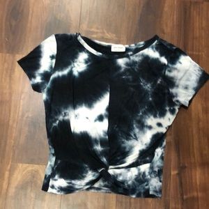 tie dye cropped t-shirt